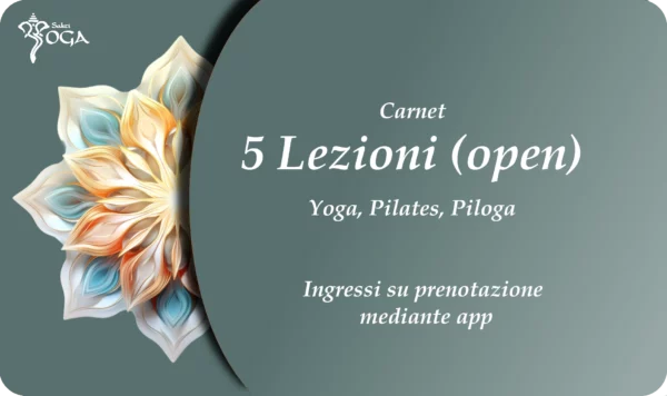 Carnet 5 lezioni yoga o pilates